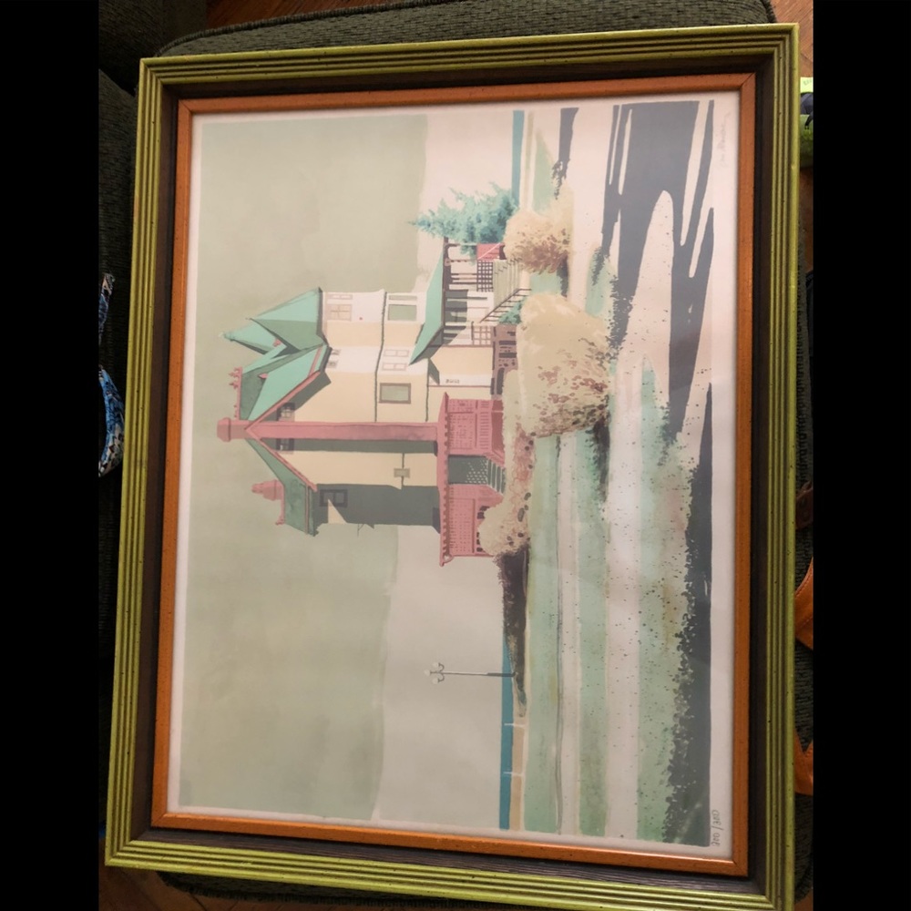 Donald Maier artwork painting at the beach.
